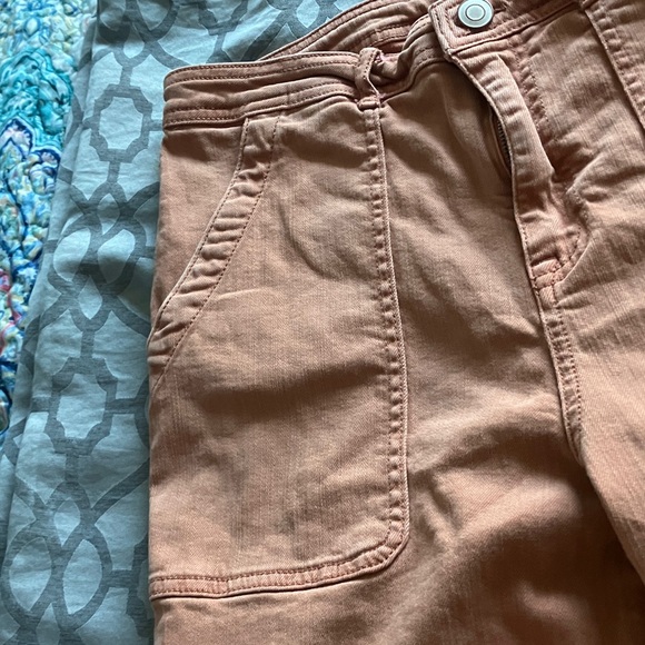 Knox Rose Women's Coral Straight Leg Jeans - Picture 4 of 8